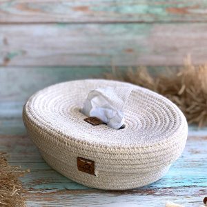 porta pañuelos blanco