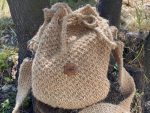 cartera de hilo de yute