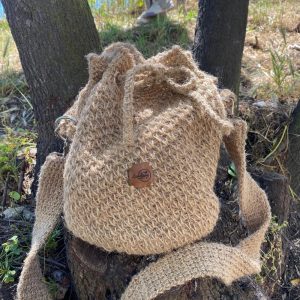 cartera de hilo de yute