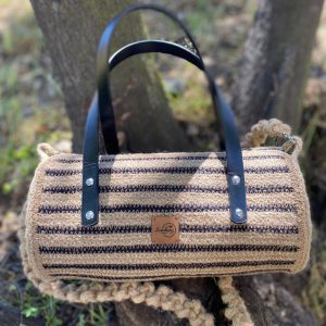 Cartera tubular de Yute trenzado